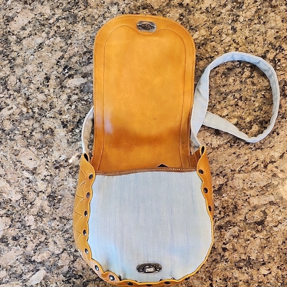 Mickey Mouse- Vintage Denim and Leather  Bag - Picture 7 of 8